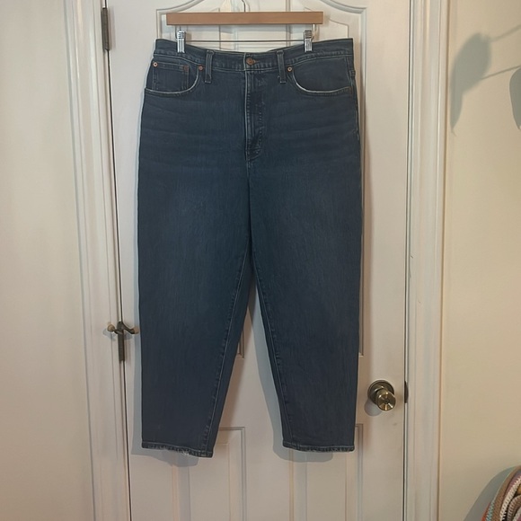 Madewell | 2024 Balloon Jeans Ellisboro Wash Barrell Leg NG265 Plus Size  32/14 - Picture 5 of 14